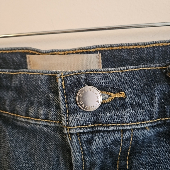 Everlane The High Way Dark Blue Denim Shorts - Picture 4 of 10